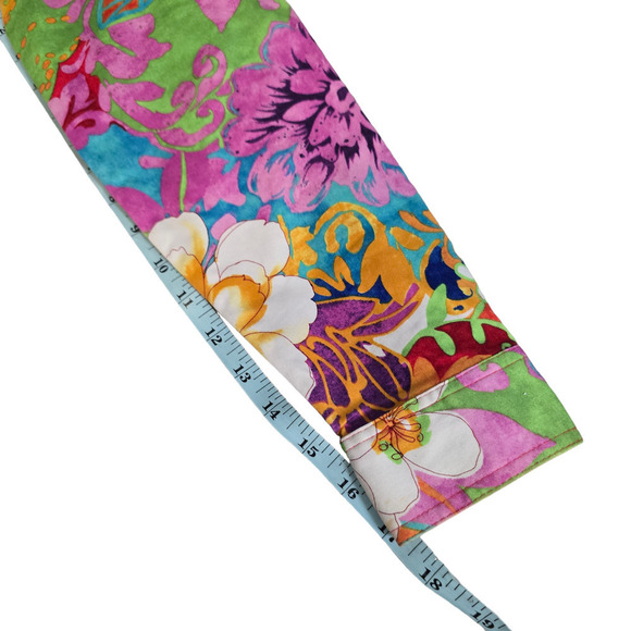 Coldwater Creek Floral Full Zip Jacket Plus Size Petite Small Cotton Blend - Picture 8 of 8